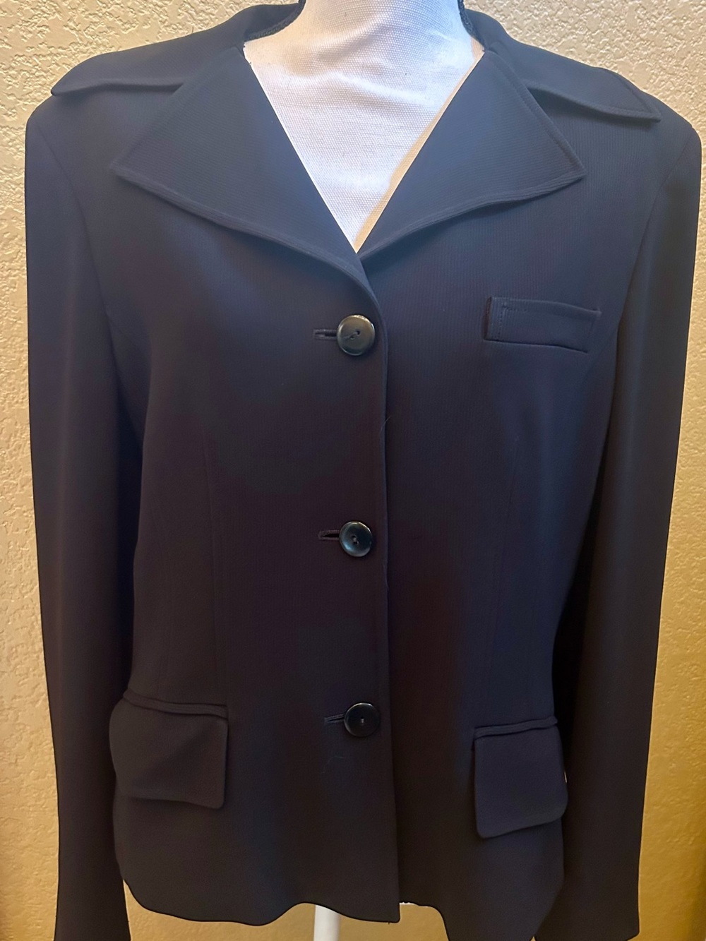 Jones New York Black Single-Breasted Blazer